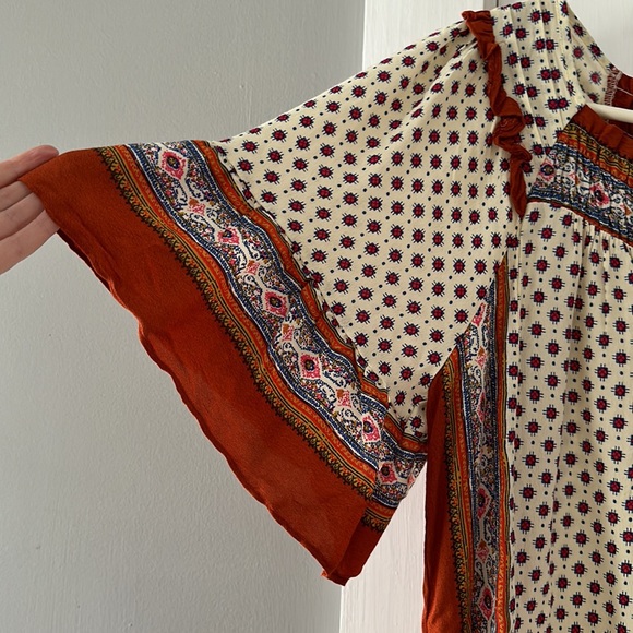 Maeve Anthropologie 70s style blouse - Picture 4 of 5